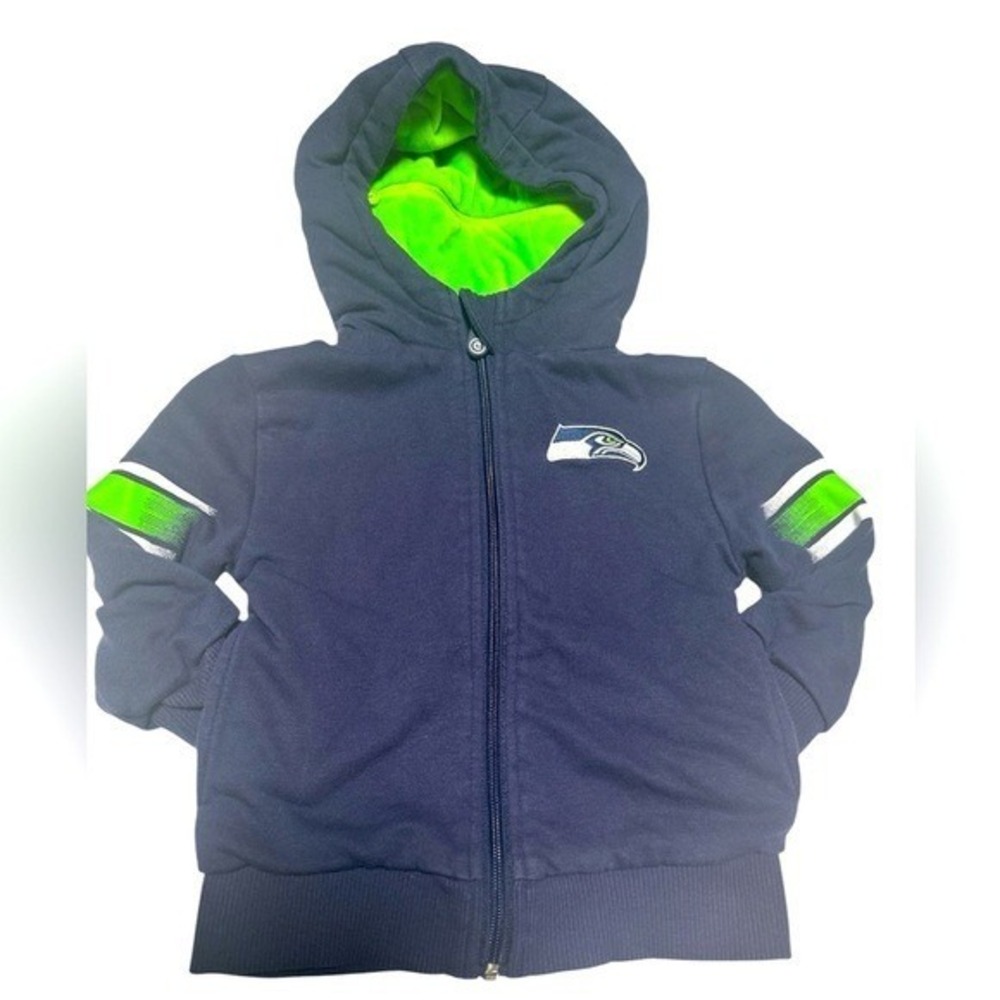 Seattle Seahawks Cub-coats Full-Zip Hoodie W/ Hidden Soft Plushie‎ in the Hood